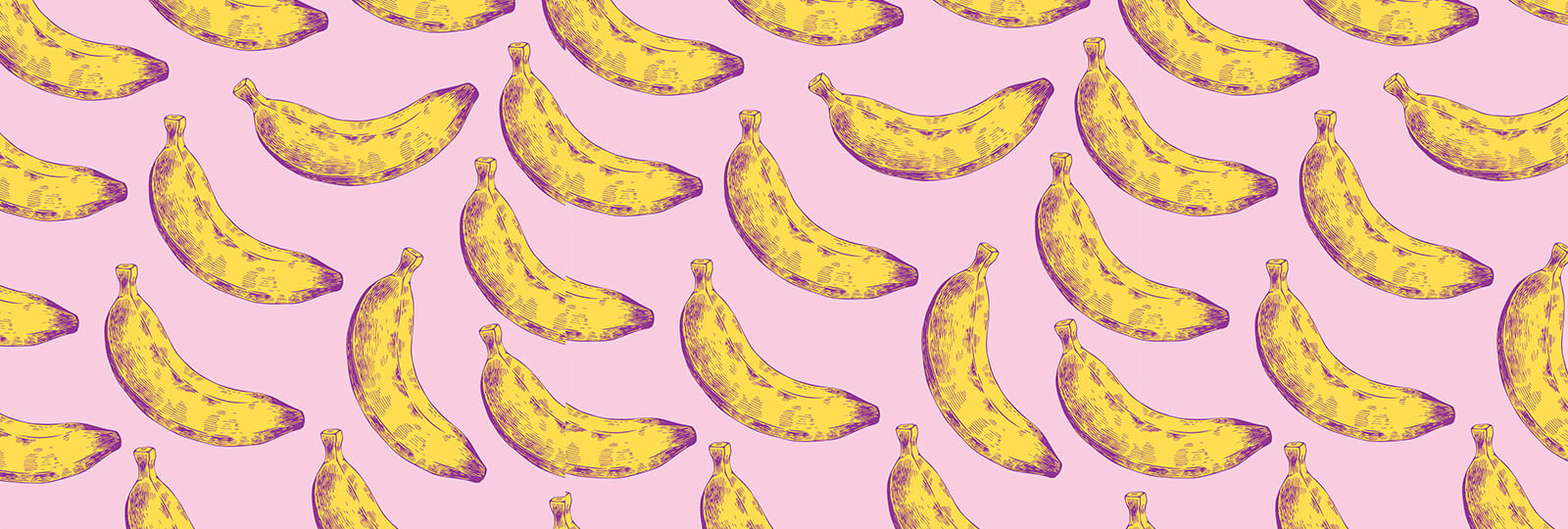 A collage of drawings of bananas