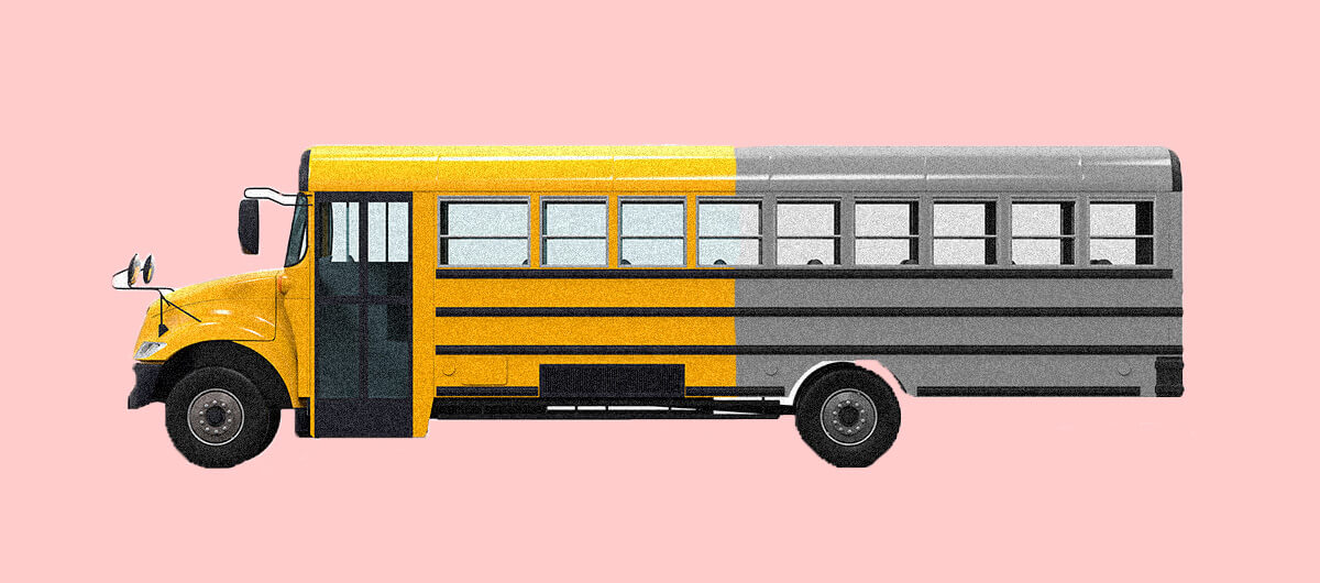 my dream school bus painting